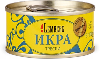 NATURALNA IKRA Z DORSZA 100g LEMBERG