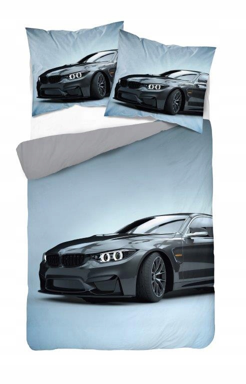 POŚCIEL DWUSTRONNA 160x200 AUTO SAMOCHÓD BMW CARS