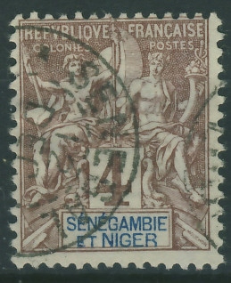 Kolonie fr. Senegambie 4 cent. - alegoria