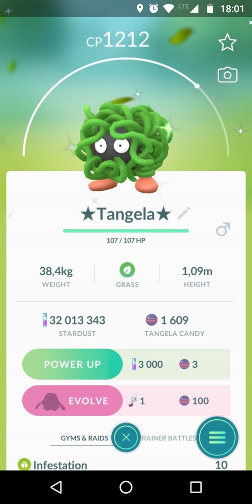Shiny Tangela Trade Pokemon Go
