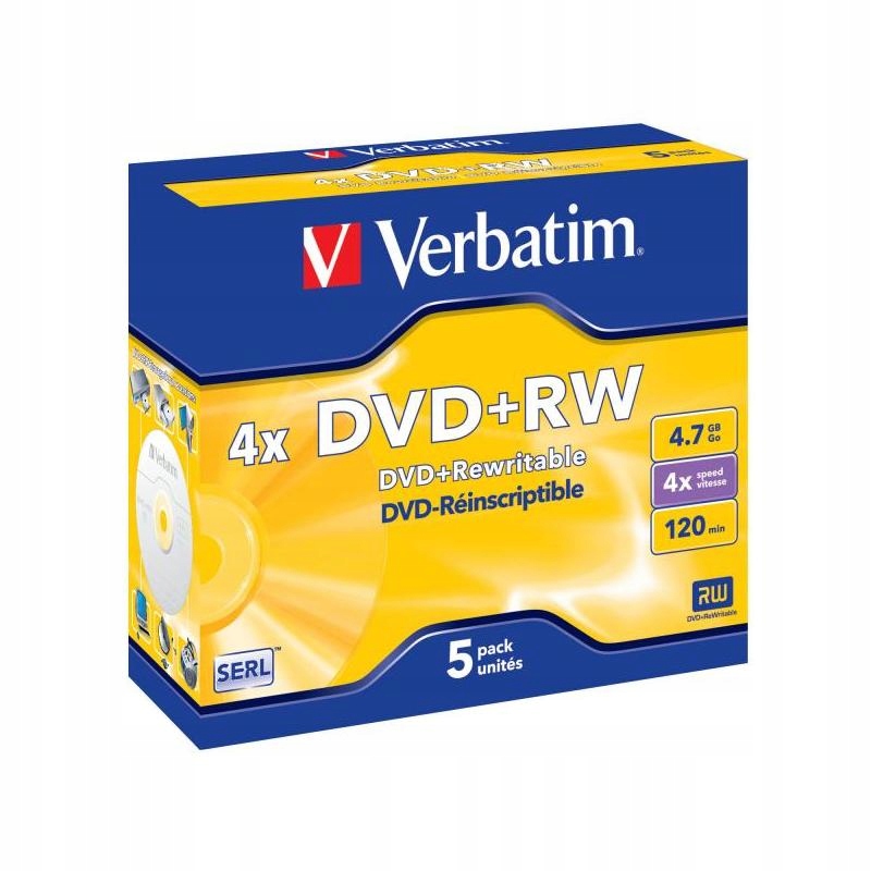 241L391 Verbatim DVD+RW, Matt Silver, 43229,