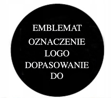 4 SZTUK EMBLEMATY OZNACZENIA LOGO ZNAKI NA KOŁPAKI