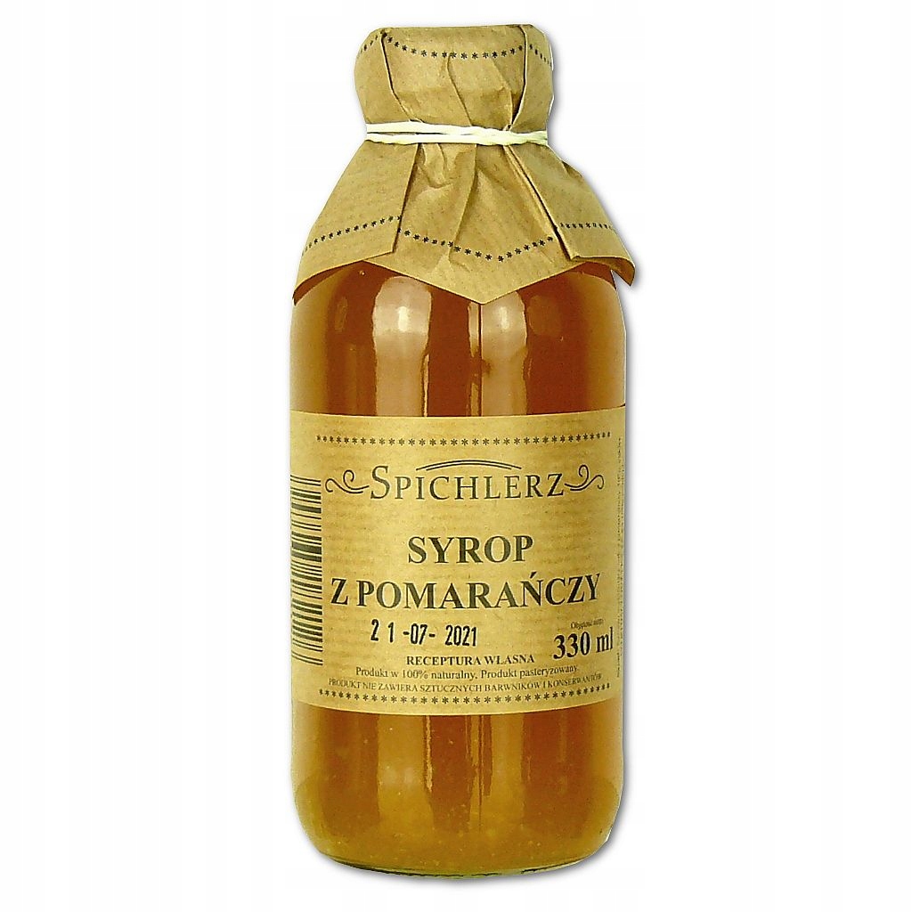 SYROP POMARAŃCZOWY sok 100% naturalny HERBATA 330