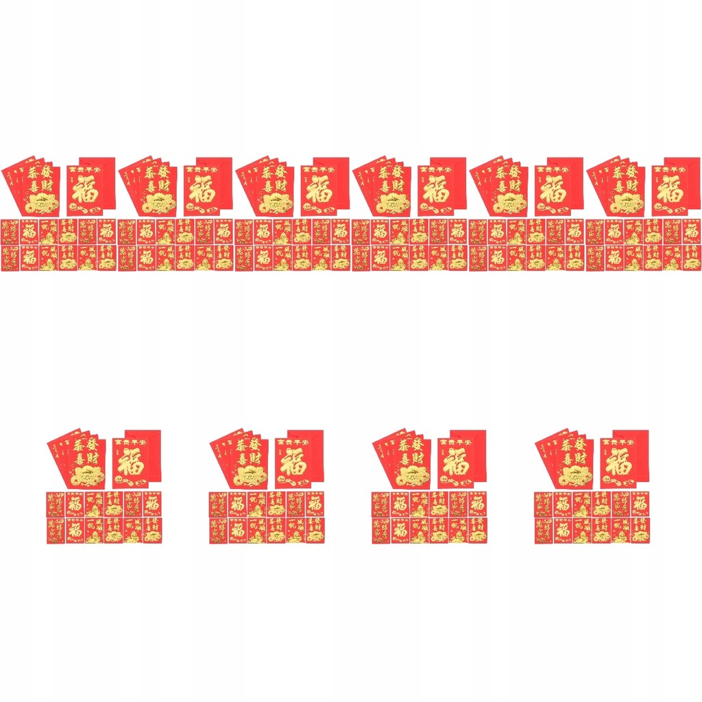 Chinese Style Red Envelopes Zodiac Tiger Hong Bao