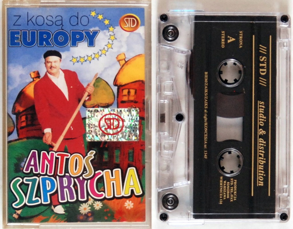 Antoś Szprycha - Z Kosą Do Europy (kaseta) BDB