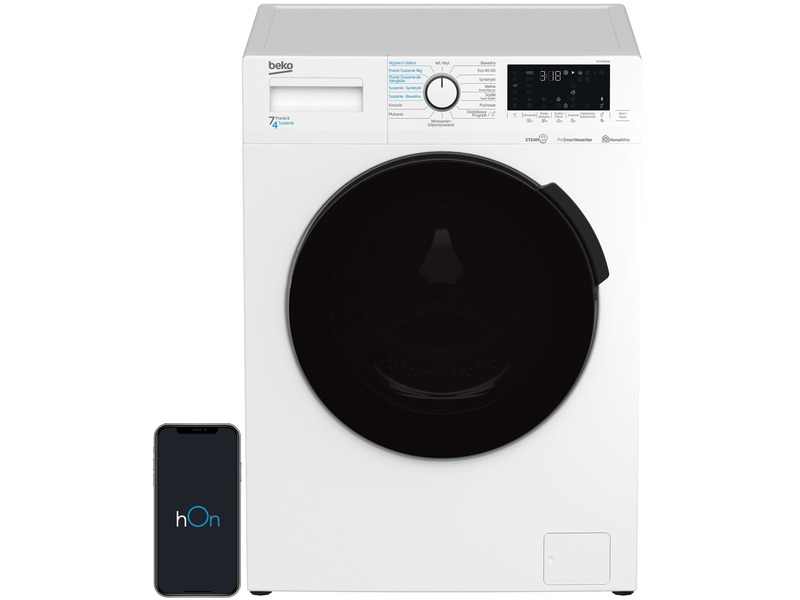 Pralko-suszarka BEKO HTV7616XW 7 1200 obr/min biała