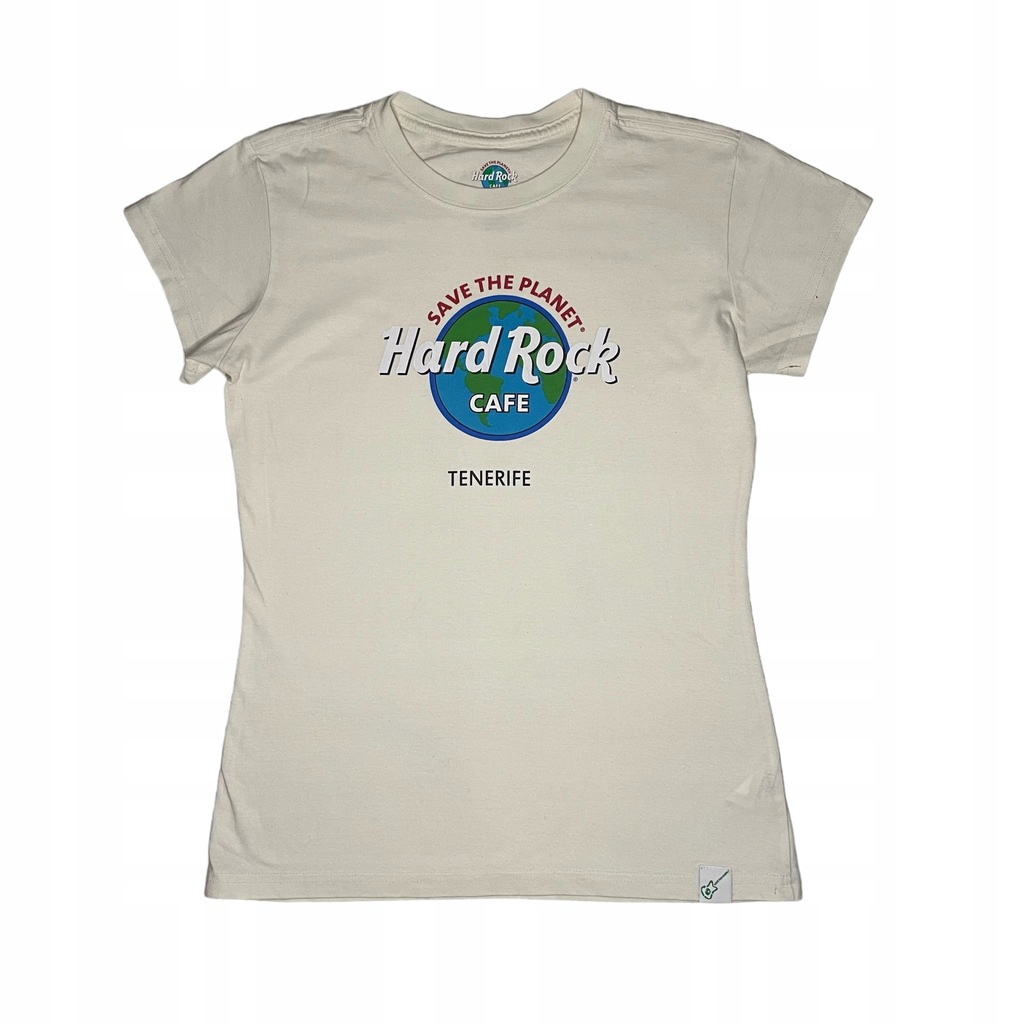 HARD ROCK CAFE TENERIFE BIAŁA KOSZULKA DAMSKA Y2K
