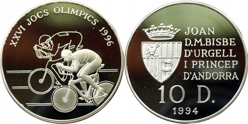 128270 10 Diners 1994 Andora Olimpiada kolarstwo