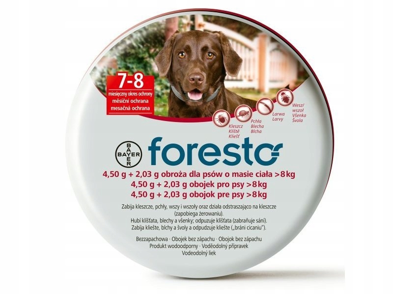 Bayer Foresto Obroza 70cm Dla Psow Powyzej 8kg 8475443916 Oficjalne Archiwum Allegro