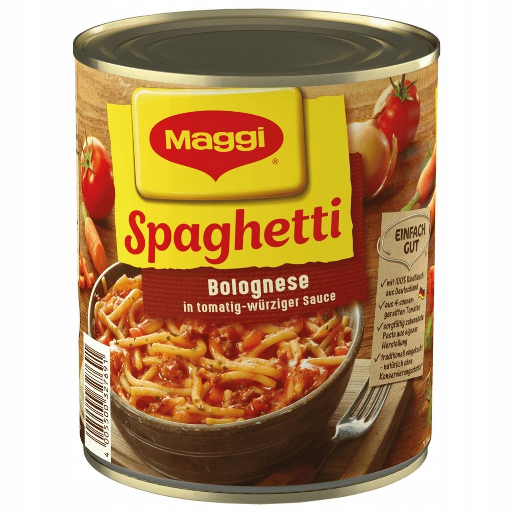 Maggi Spaghetti Bolognese w pomidorach 850 g DE