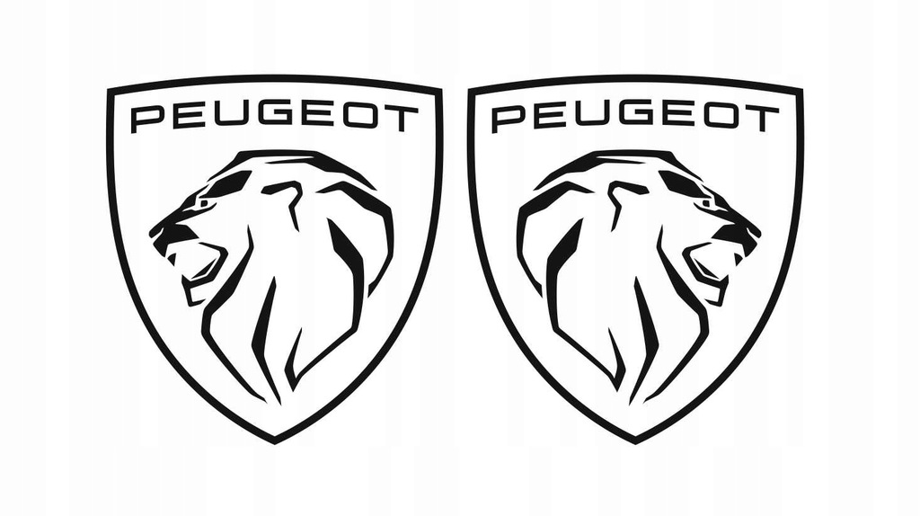 Naklejki PEUGEOT nowe logo LEW 2 sztuki