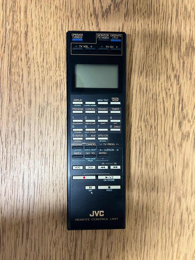 JVC CONTROL UNIT Pilot Remote control