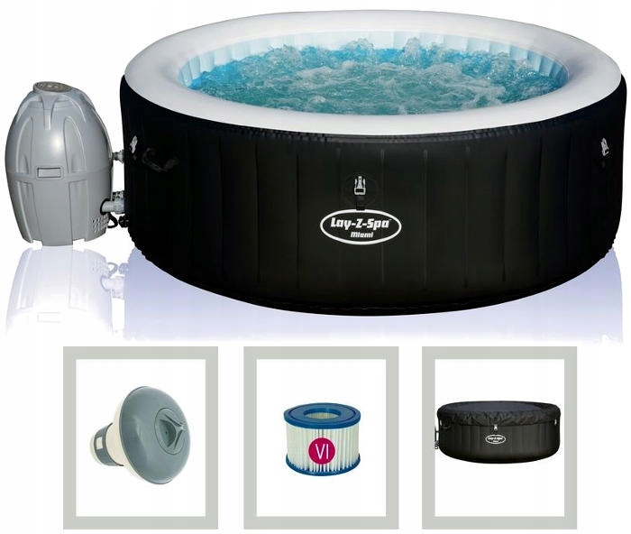 BESTWAY 54123 MIAMI Jacuzzi masaż LayZ SPA AirJet 9318444795