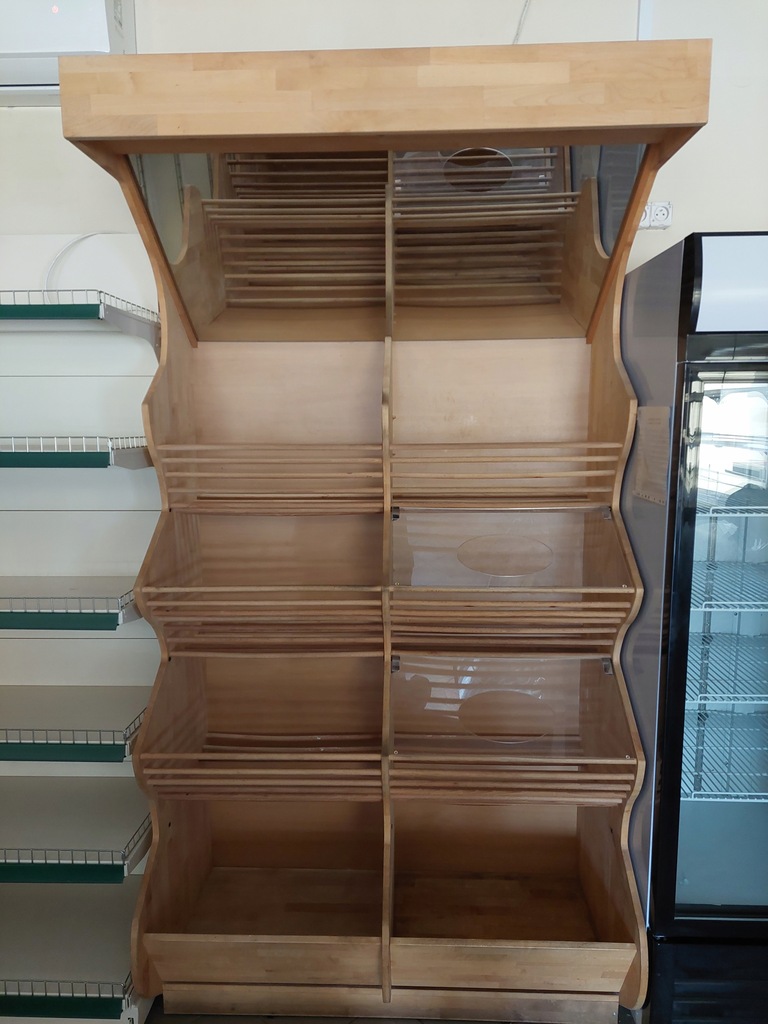 Regał magazynowy drewniany 230 x 126 x 55 cm