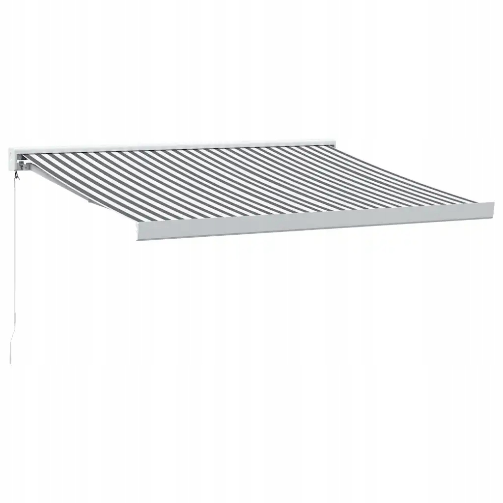 vidaXL Zwijana markiza, antracytowo-biała, 3x2,5m, tkanina i aluminium