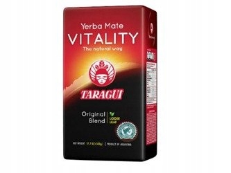 YERBA MATE TARAGUI ENERGIA VITALITY 500G MOCNA