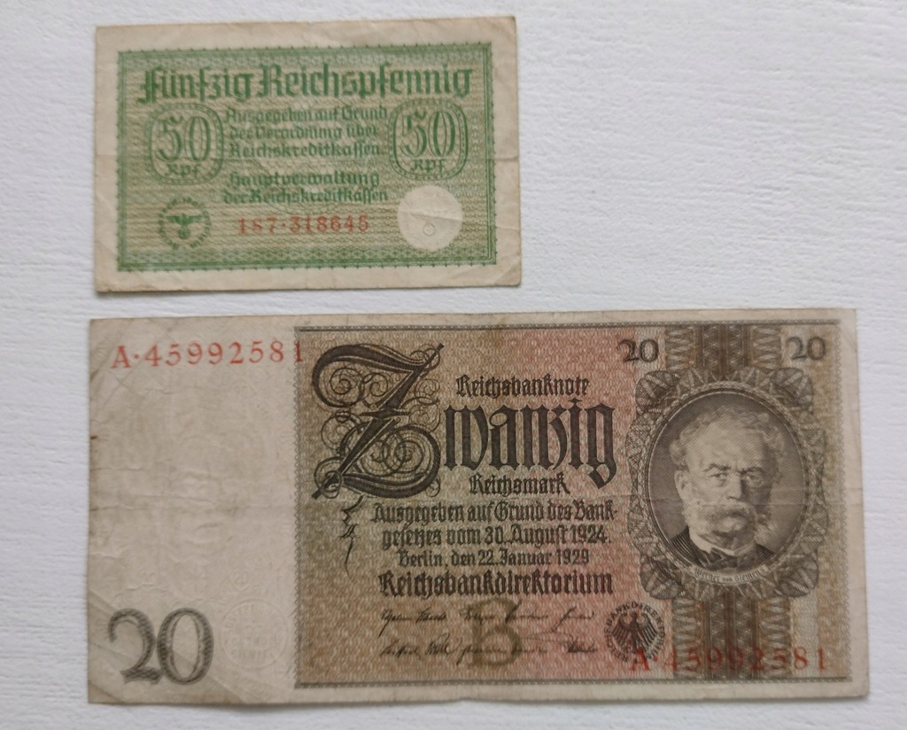 Zestaw banknotów 2 szt. Niemcy