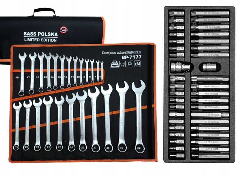 KLUCZE PŁASKO OCZKOWE 6-32 ZESTAW YATO TORX IMBUS - 7833288606