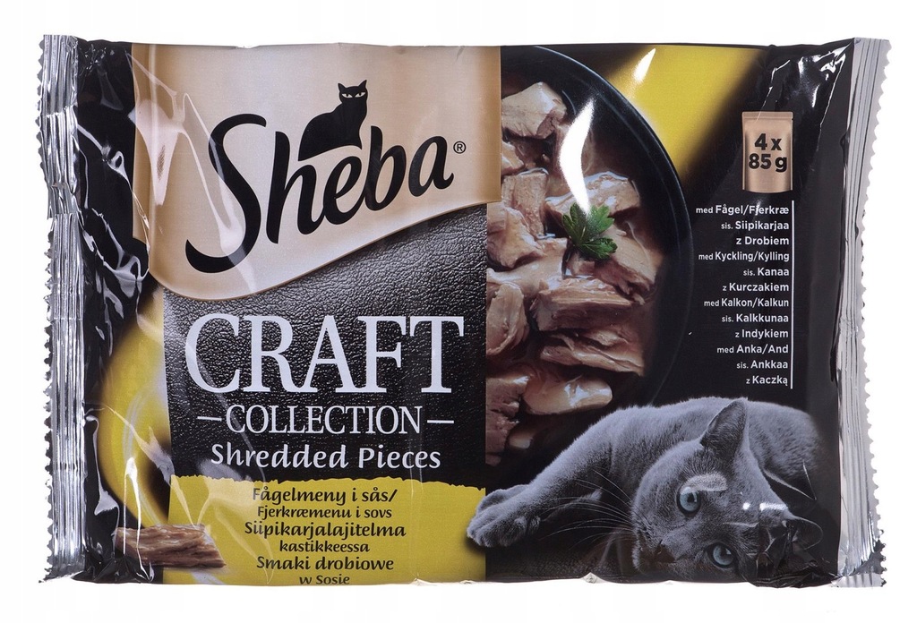 Sheba Craft Collect Smaki Drob. 4x85g Sheba