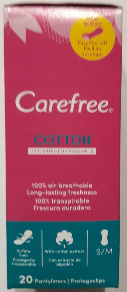 Carefree Cotton S/M wkładki 20 szt.