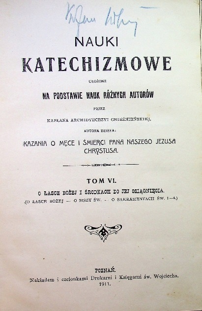 Nauki katechizmowe tom VI 1911 r