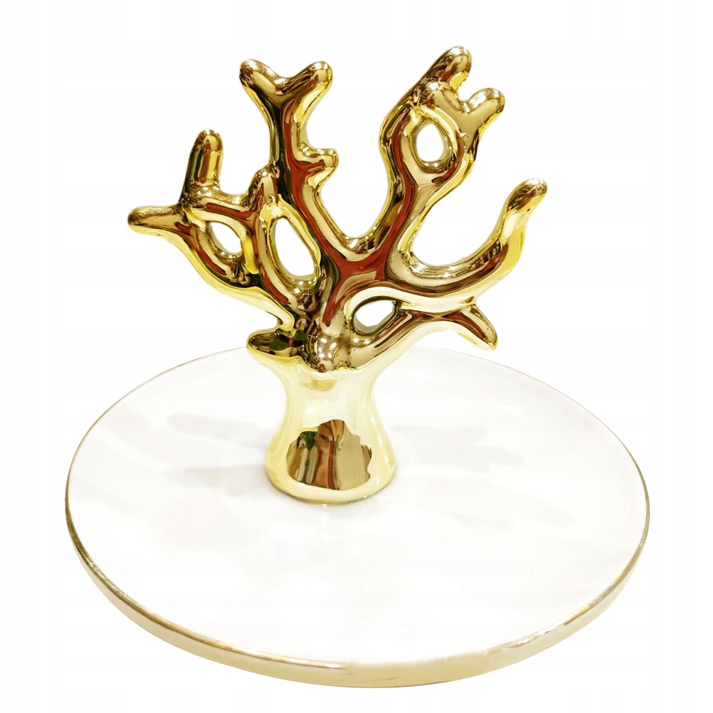 Złoty koral Design Ring Display Rack Jewelry Show