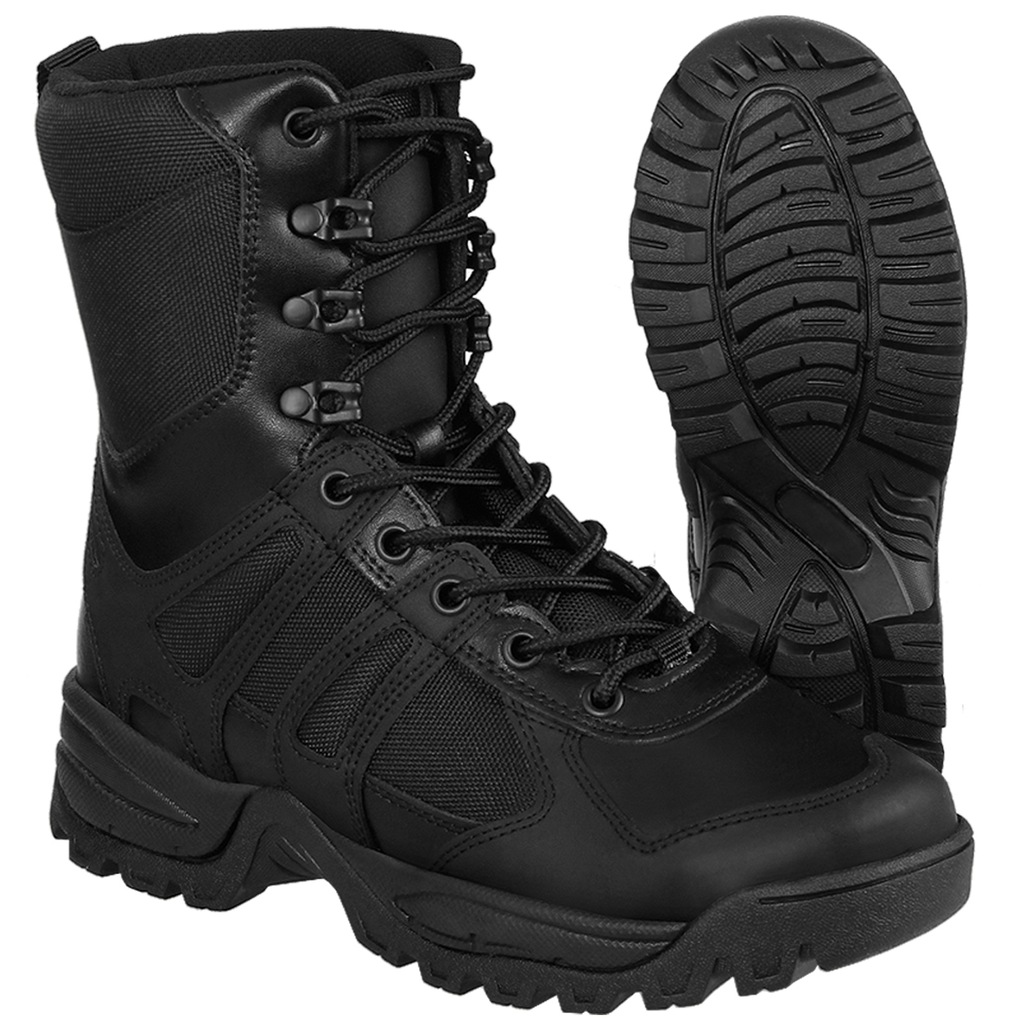 BUTY TAKTYCZNE WOJSKOWE OCHRONA SECURITY MIL-TEC Combat Gen.II Czarne 46