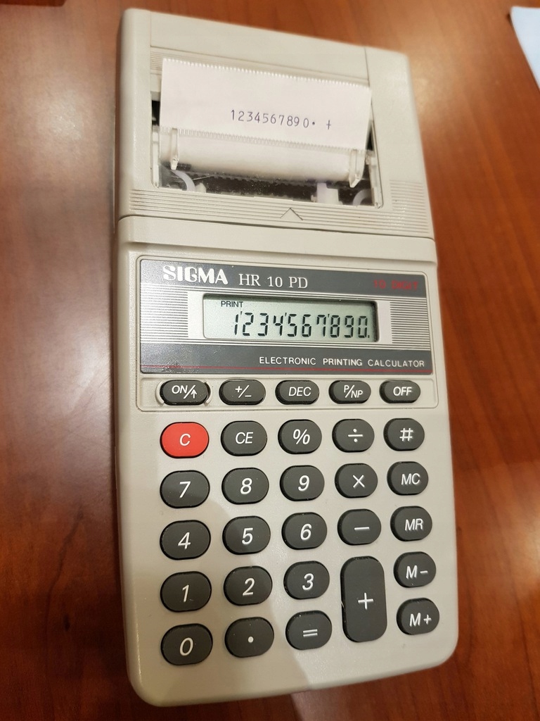 Kalkulator z Drukarką SIGMA HR 10 PD - 10 miejsc