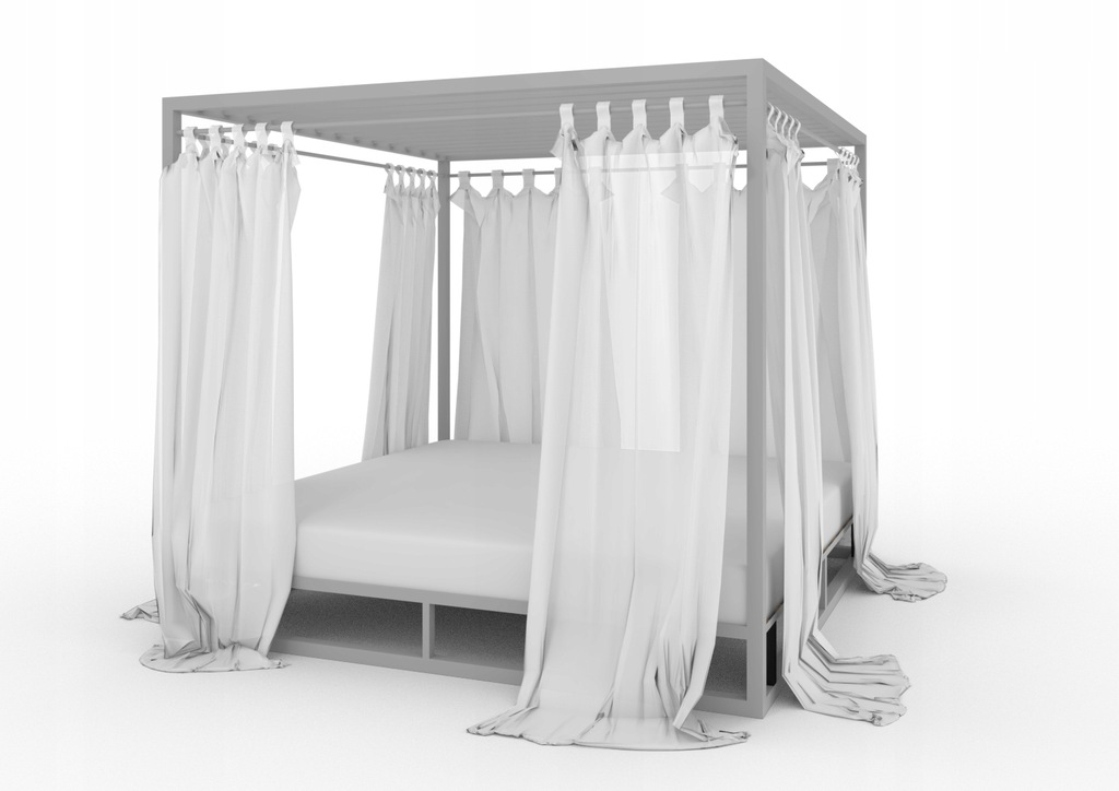 Baldachim Olimp 120x200 Żaluzje Sufit + Relingi