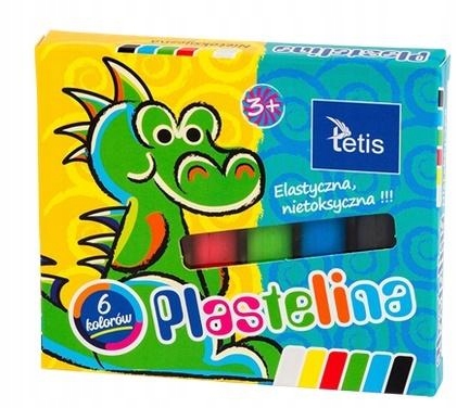 PLASTELINA 15G 6 KOLORÓW KP001-A -