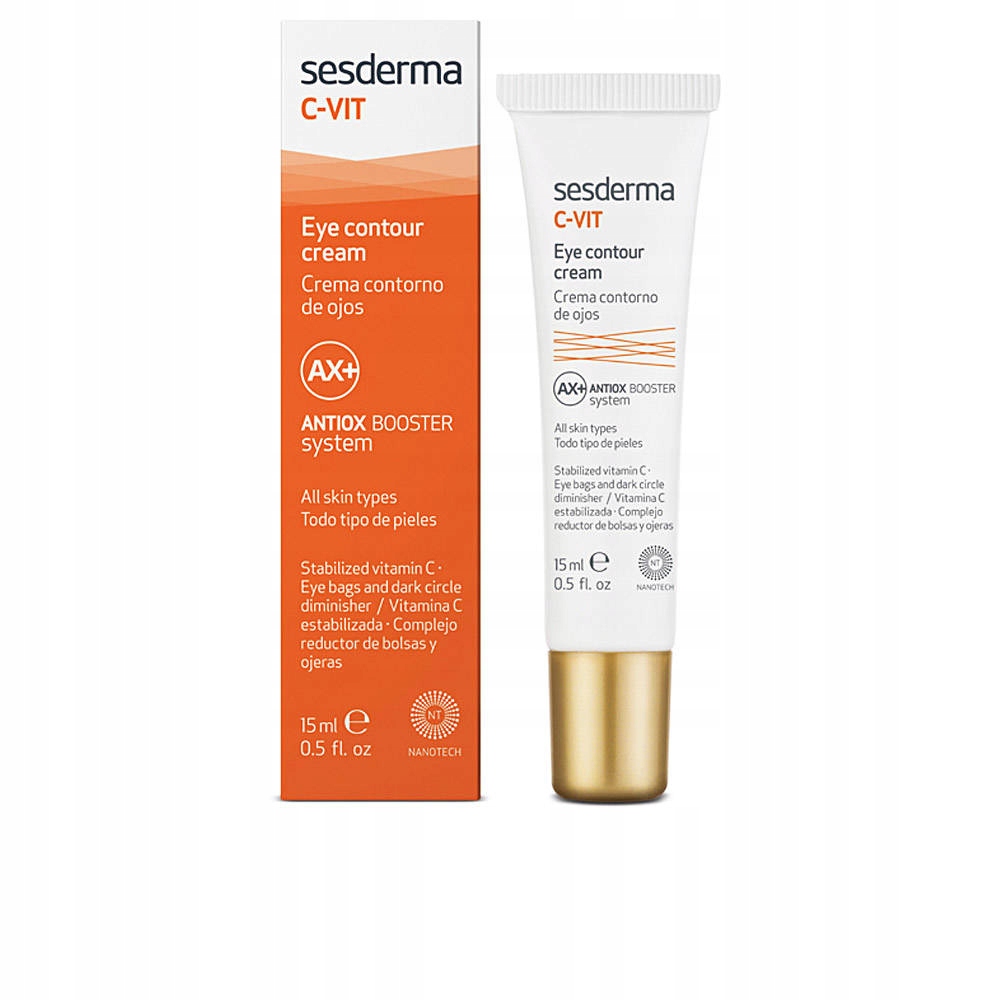 Sesderma C-VIT Eye Contour Lekki Krem Regenerujący Pod Oczy z Wit. C, 15 ml