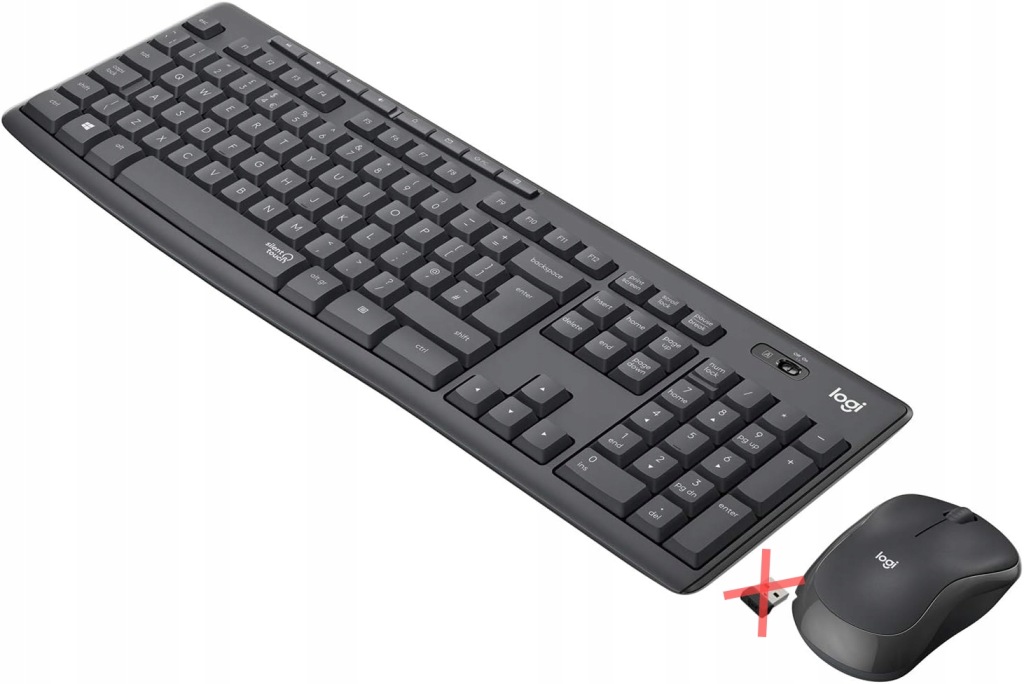 Logitech MK295 Silent bezprzewodowy zestaw myszy i klawiatury