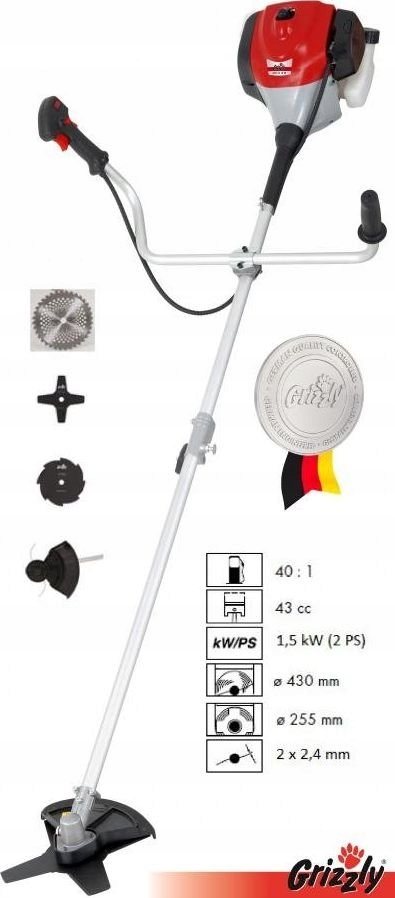 Grizzly Kosa PODKASZARKA Spalinowa 1.5kW ZESTAW