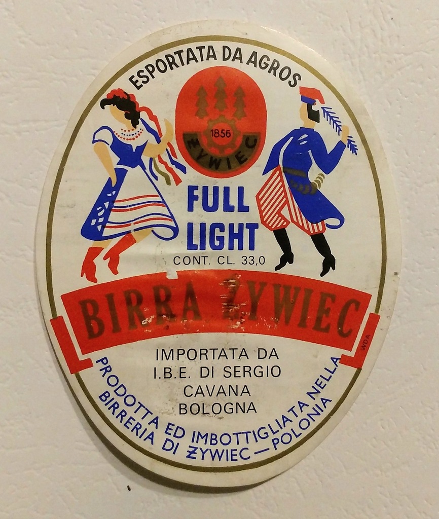 Купить Этикетка для пивной бутылки BIRRA ZYWIEC Zywiec BOLOGNA: отзывы, фото, характеристики в интерне-магазине Aredi.ru