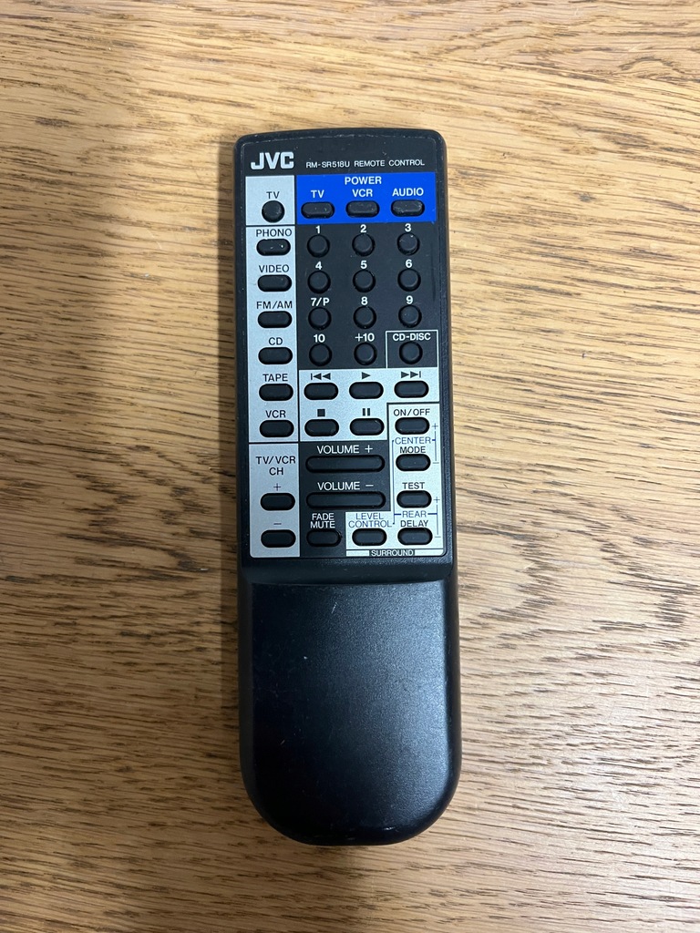 JVC RM-SR518U Pilot Remote control System Audio
