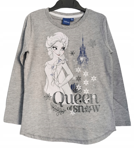 T-shirt z długim rękawem KRAINA LODU 128 FROZEN