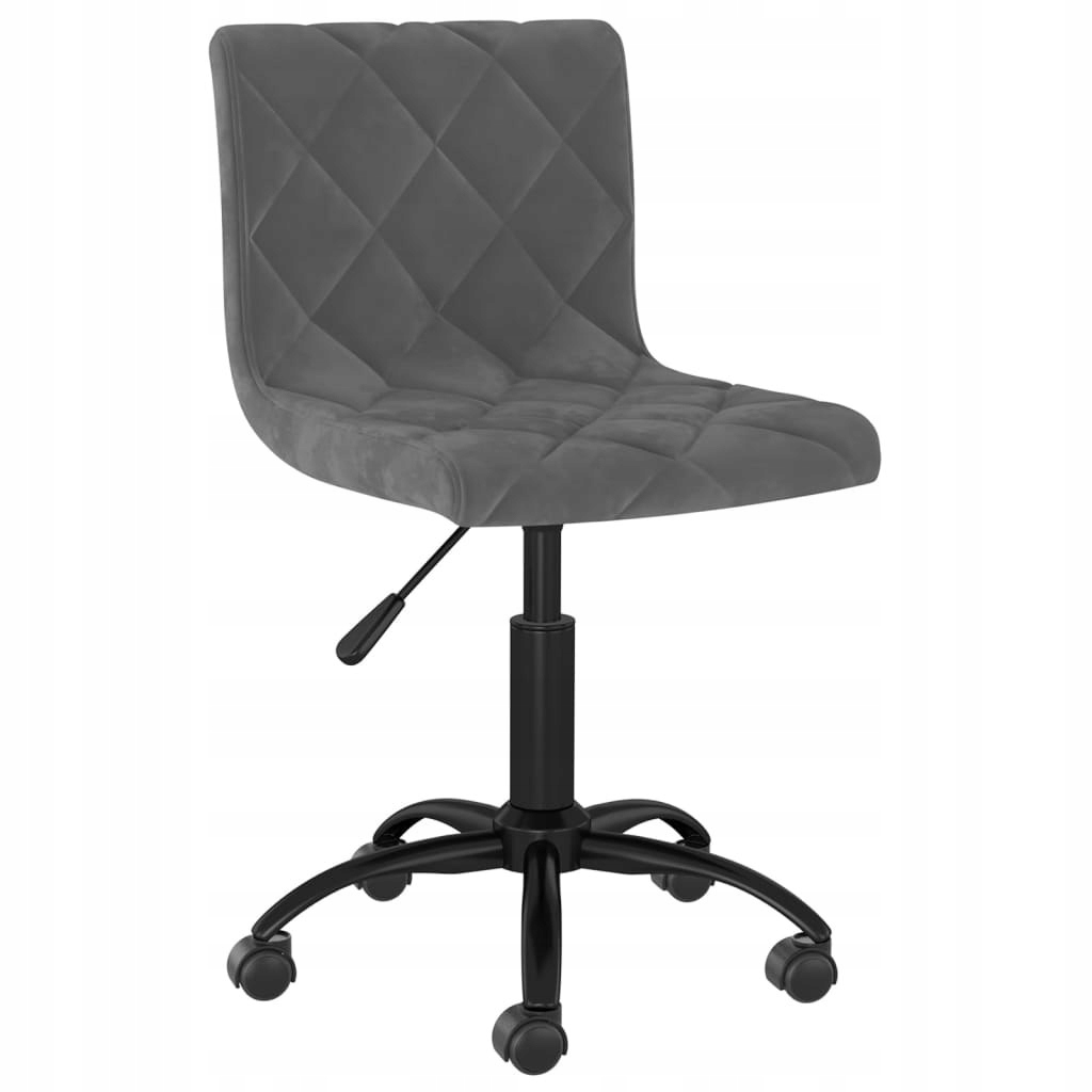 Obrotowe krzesło biurowe, ciemnoszare, tapicerowan