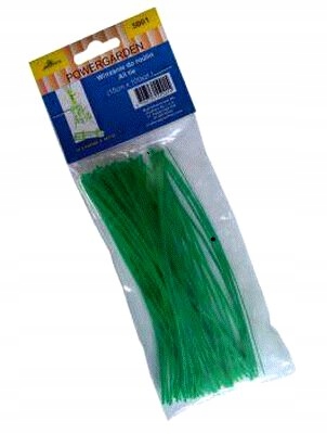 Drut wiązałkowy cięty powlekany 100szt 25cm zieleń