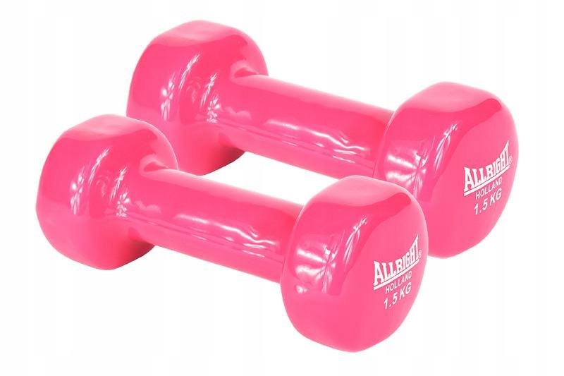 ZESTAW OBCIĄŻNIKÓW WINYLOWYCH 2 x 1,5 KG HANTELKI