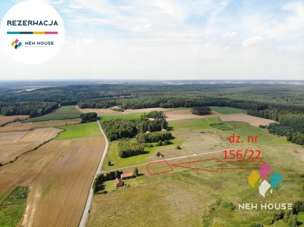 Działka, Naglady, Gietrzwałd (gm.), 1469 m²