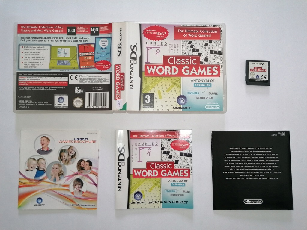 CLASSIC WORD GAMES NINTENDO DS