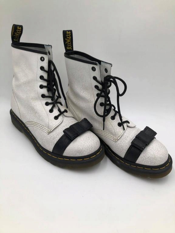 P6C203*DR.MARTENS BOTKI BIAŁE SZNUROWANE 43 T01