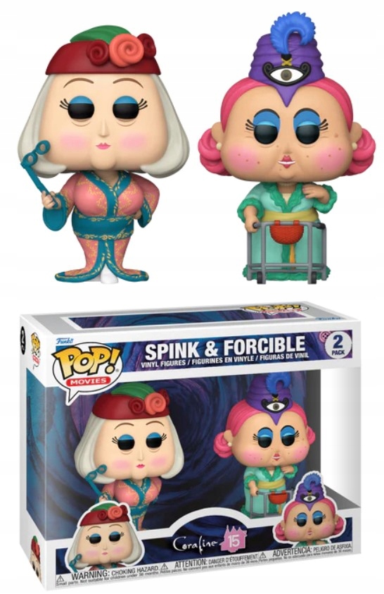 Funko Pop! CORALINE 15TH Movies 2 Pack Spink & Forcible