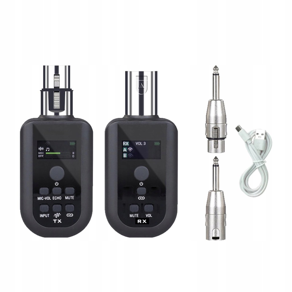 UHF Cordless Microphone Transmitter Receiver Guitar Transmitter Set A
