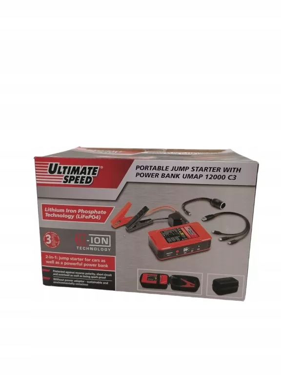 Ultimate speed Portable Jump Starter With Power Bank UMAP 12000 C3 
