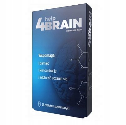 Help4BRAIN wspiera pamięć koncentrację 15 tabletek