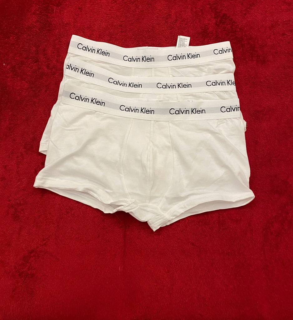 Bokserki męskie Calvin Klein majtki M białe ck