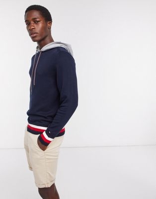 TOMMY HILFIGER SWETER MĘSKI Z KAPTUREM XL DUE