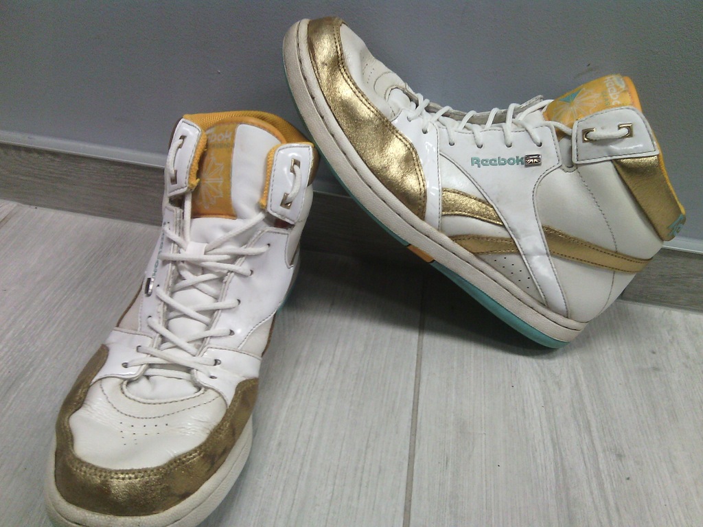 buty za kostke reebok 39 25cm gold high skate