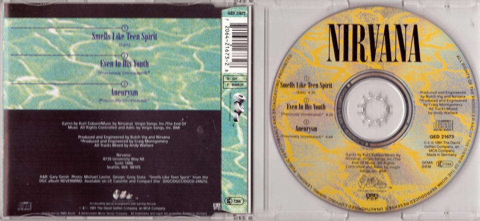 Купить NIRVANA Smells Like Teen Spirit 1991 Cobain: отзывы, фото, характеристики в интерне-магазине Aredi.ru